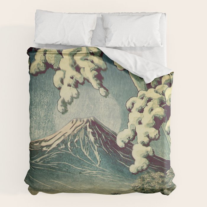5 Lakes at Moonlight Duvet Cover