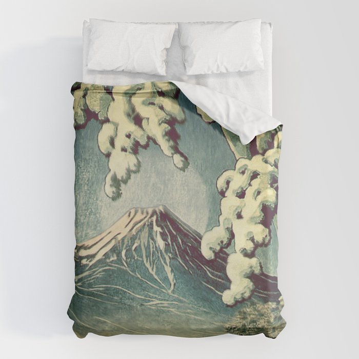 5 Lakes at Moonlight Duvet Cover