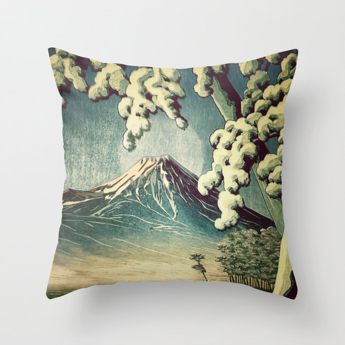 5 Lakes at Moonlight Throw Pillow