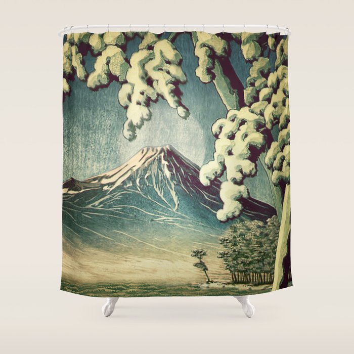 5 Lakes at Moonlight Shower Curtain