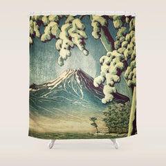 5 Lakes at Moonlight Shower Curtain