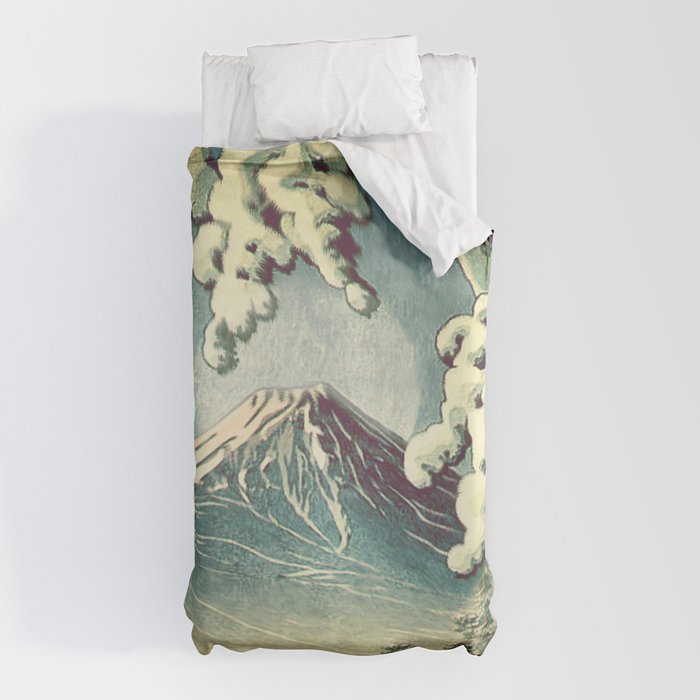 5 Lakes at Moonlight Duvet Cover