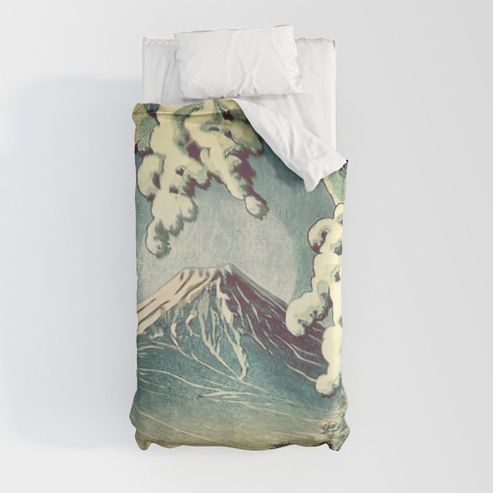 5 Lakes at Moonlight Duvet Cover