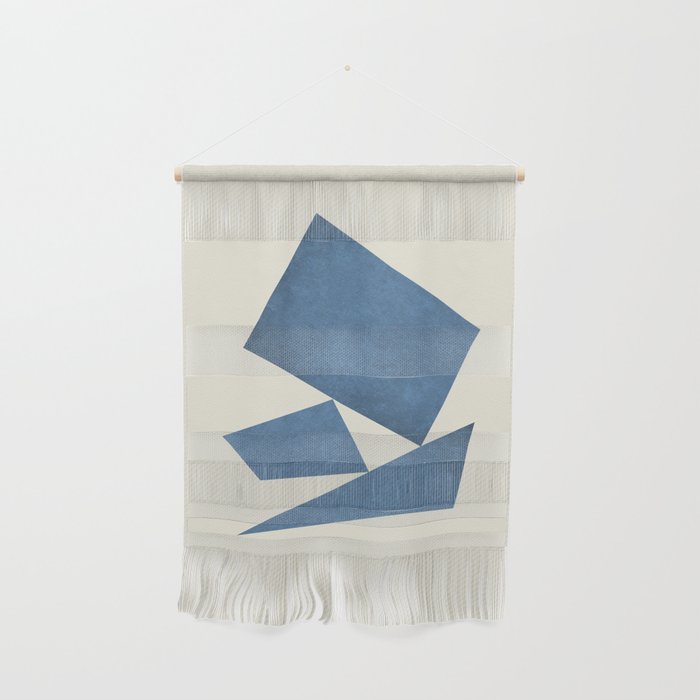3 Forms Composition - Blue Wall Hanging