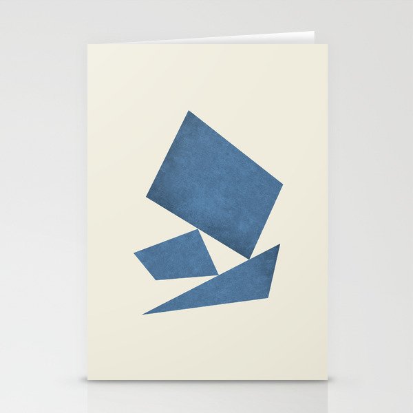 3 Forms Composition - Blue Stationery Card