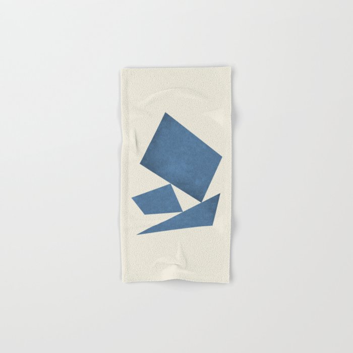 3 Forms Composition - Blue Bath Towel