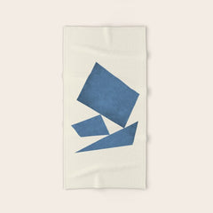 3 Forms Composition - Blue Bath Towel