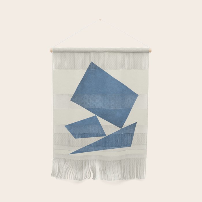 3 Forms Composition - Blue Wall Hanging