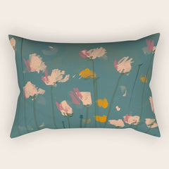 A Field Of Flowers Bloom Rectangular Pillow