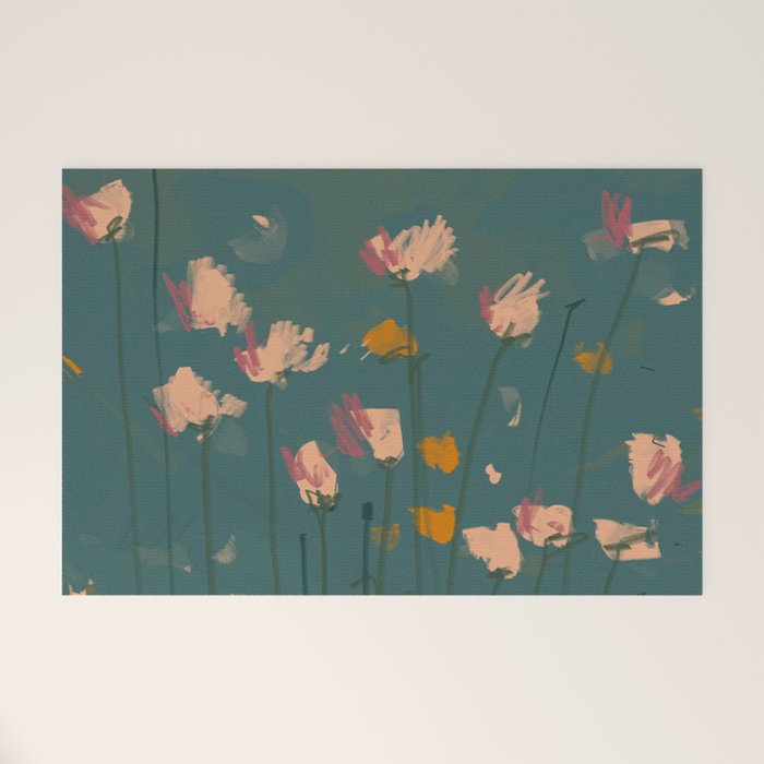 A Field Of Flowers Bloom Welcome Mat