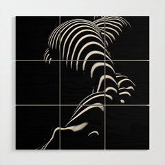 0774-AR BBW Sensual Legs Hips and Ass of a Large Woman Big Beautiful Art Nude Black and White Wood Wall Art