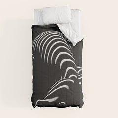 0774-AR BBW Sensual Legs Hips and Ass of a Large Woman Big Beautiful Art Nude Black and White Comforter