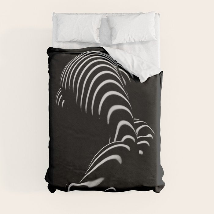 0774-AR BBW Sensual Legs Hips and Ass of a Large Woman Big Beautiful Art Nude Black and White Duvet Cover