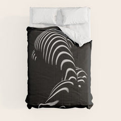 0774-AR BBW Sensual Legs Hips and Ass of a Large Woman Big Beautiful Art Nude Black and White Comforter