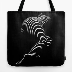 0774-AR BBW Sensual Legs Hips and Ass of a Large Woman Big Beautiful Art Nude Black and White Tote Bag