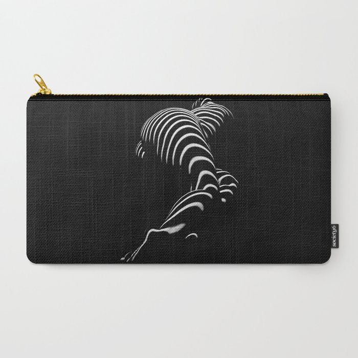 0774-AR BBW Sensual Legs Hips and Ass of a Large Woman Big Beautiful Art Nude Black and White Carry All Pouch