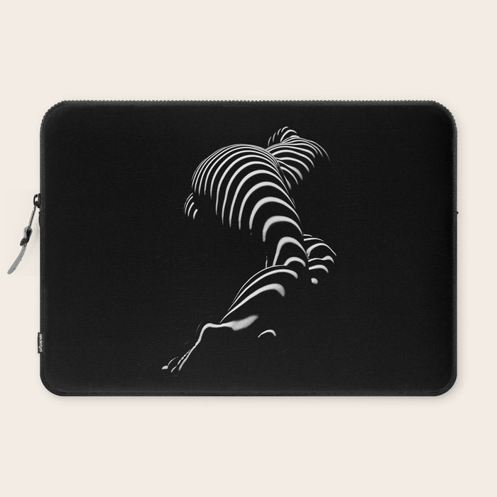 0774-AR BBW Sensual Legs Hips and Ass of a Large Woman Big Beautiful Art Nude Black and White Laptop Sleeve