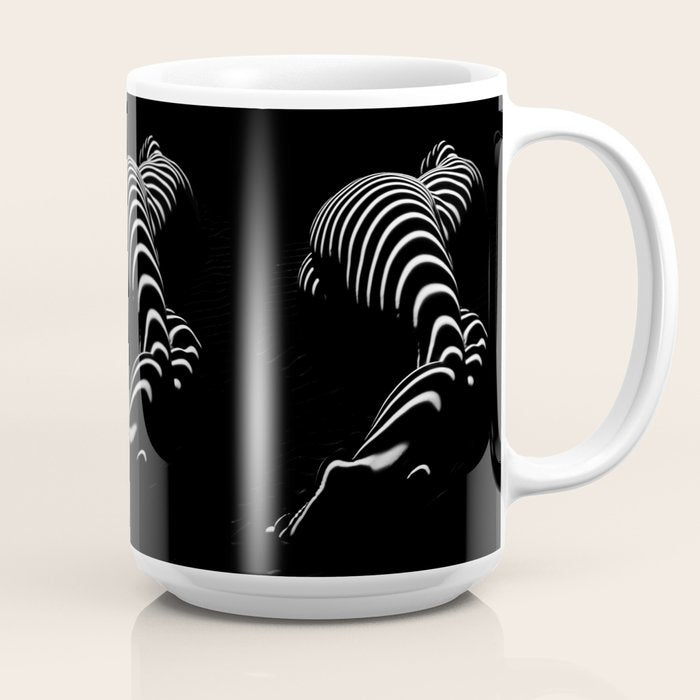 0774-AR BBW Sensual Legs Hips and Ass of a Large Woman Big Beautiful Art Nude Black and White Coffee Mug