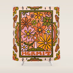 9. Hermit Mushroom Shower Curtain