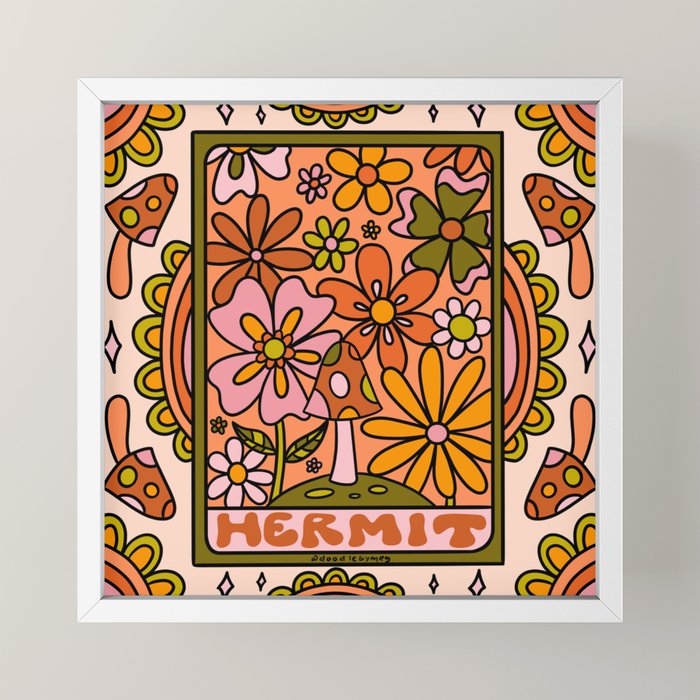 9. Hermit Mushroom Mini Art Print