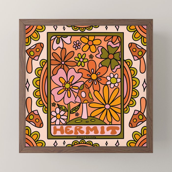9. Hermit Mushroom Mini Art Print