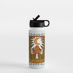 18. Moon Tarot Mushroom Water Bottle