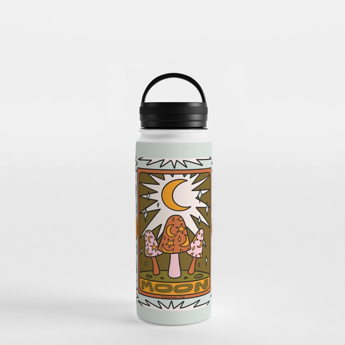 18. Moon Tarot Mushroom Water Bottle