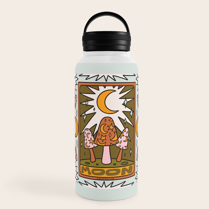 18. Moon Tarot Mushroom Water Bottle