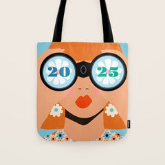 2025 Calendar - Seeking New Horizons Tote Bag