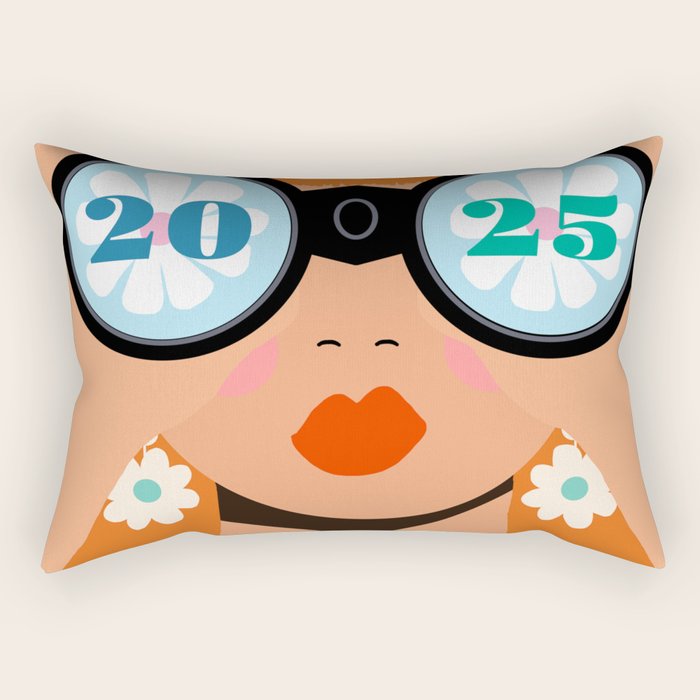 2025 Calendar - Seeking New Horizons Rectangular Pillow