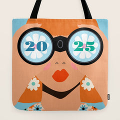 2025 Calendar - Seeking New Horizons Tote Bag