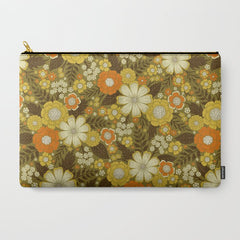 1970s Retro/Vintage Floral Pattern Carry All Pouch