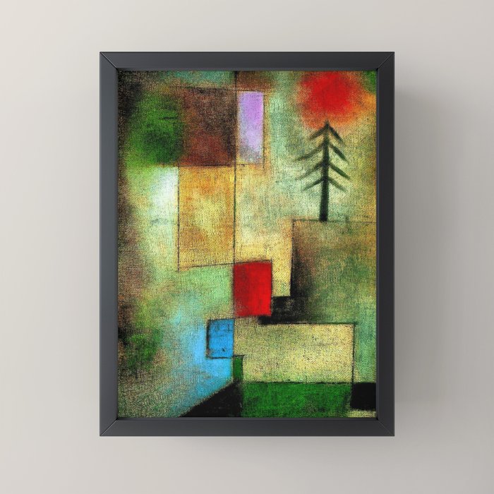 "Little Painting of Fir-Trees" by Paul Klee (1922) Mini Art Print