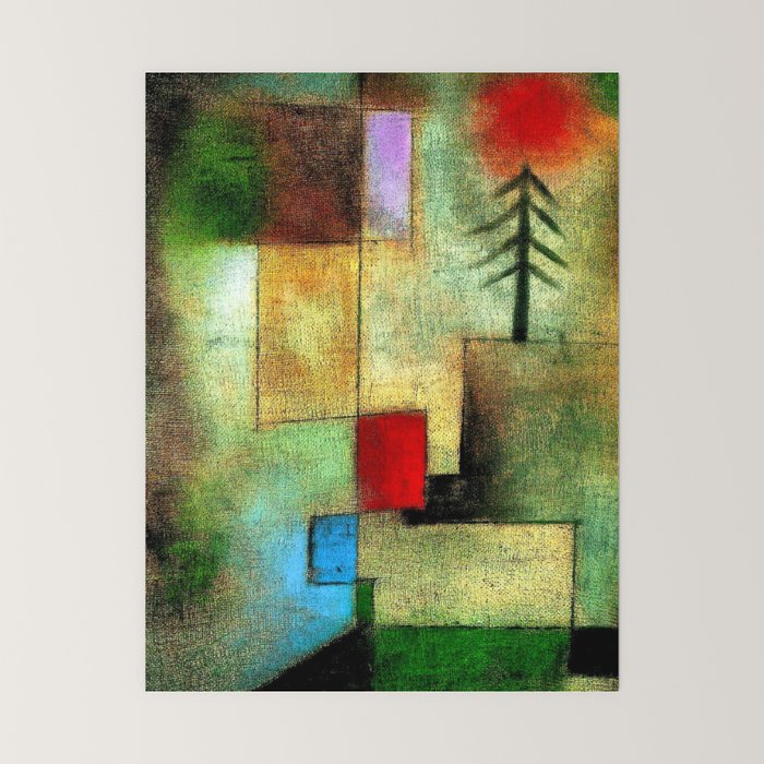 "Little Painting of Fir-Trees" by Paul Klee (1922) Mini Art Print