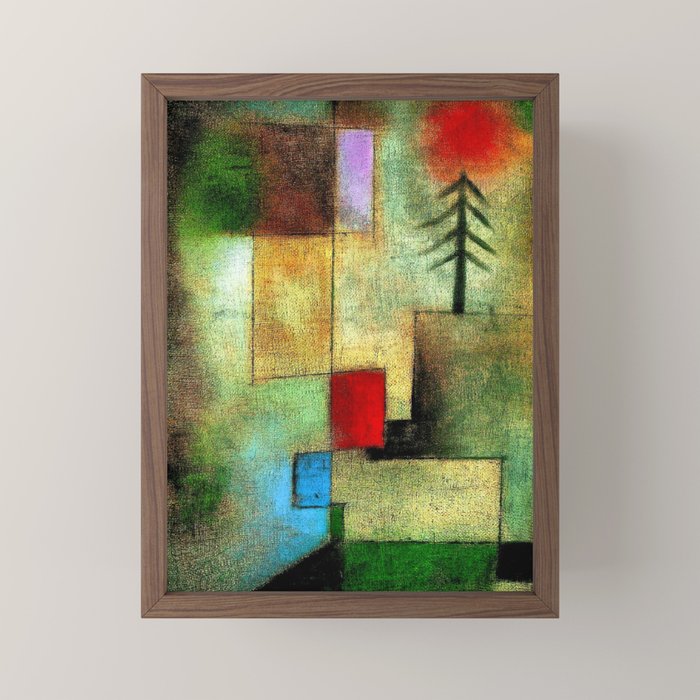 "Little Painting of Fir-Trees" by Paul Klee (1922) Mini Art Print