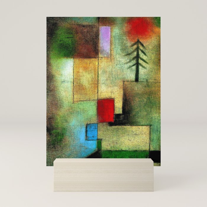 "Little Painting of Fir-Trees" by Paul Klee (1922) Mini Art Print