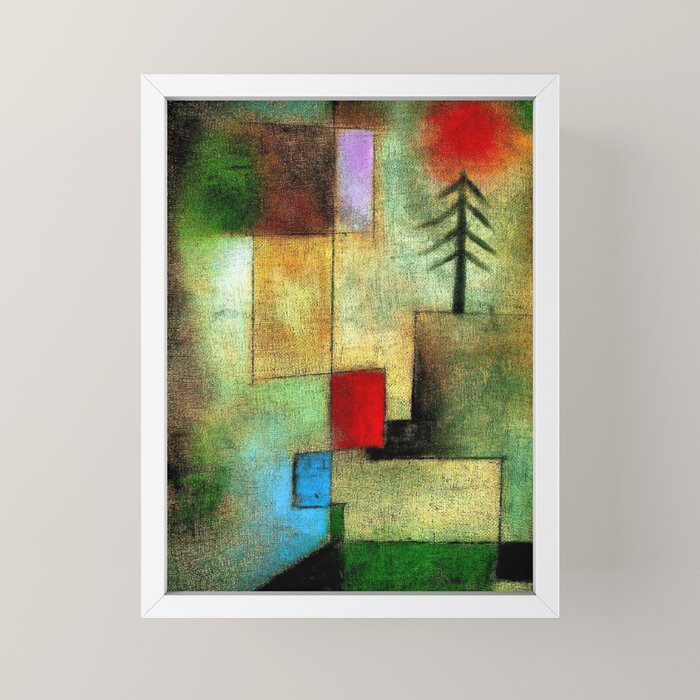 "Little Painting of Fir-Trees" by Paul Klee (1922) Mini Art Print