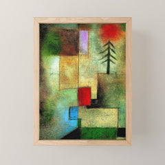 "Little Painting of Fir-Trees" by Paul Klee (1922) Mini Art Print