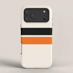 2 Stripes Black Orange iPhone Case