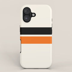 2 Stripes Black Orange iPhone Case