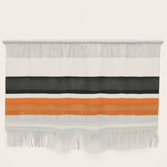 2 Stripes Black Orange Wall Hanging