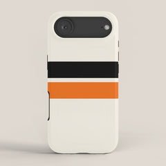 2 Stripes Black Orange iPhone Case