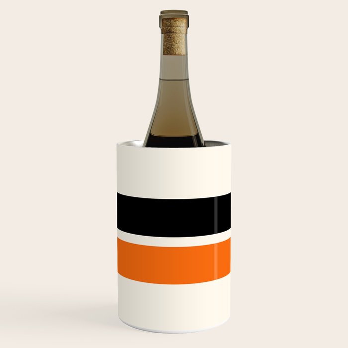 2 Stripes Black Orange Wine Chiller
