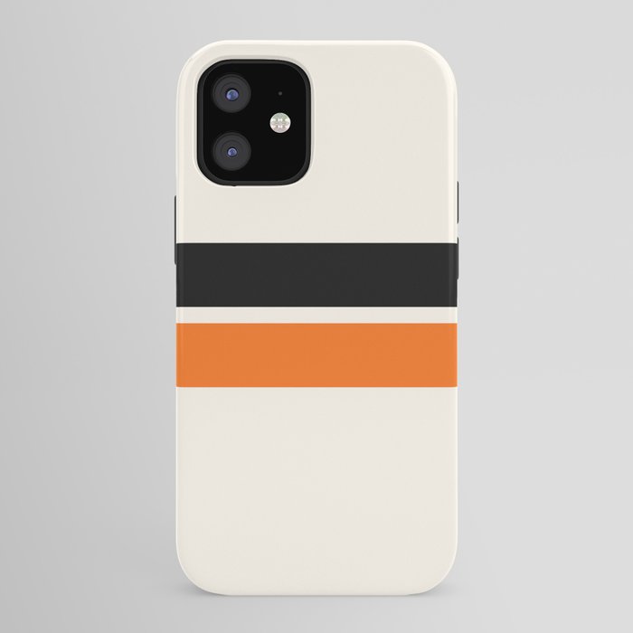 2 Stripes Black Orange iPhone Case