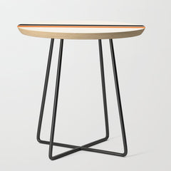 2 Stripes Black Orange Side Table