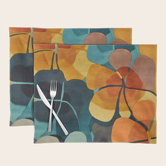 A Floral Palette of Colorful Petals Placemat