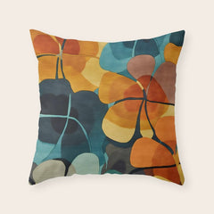 A Floral Palette of Colorful Petals Throw Pillow