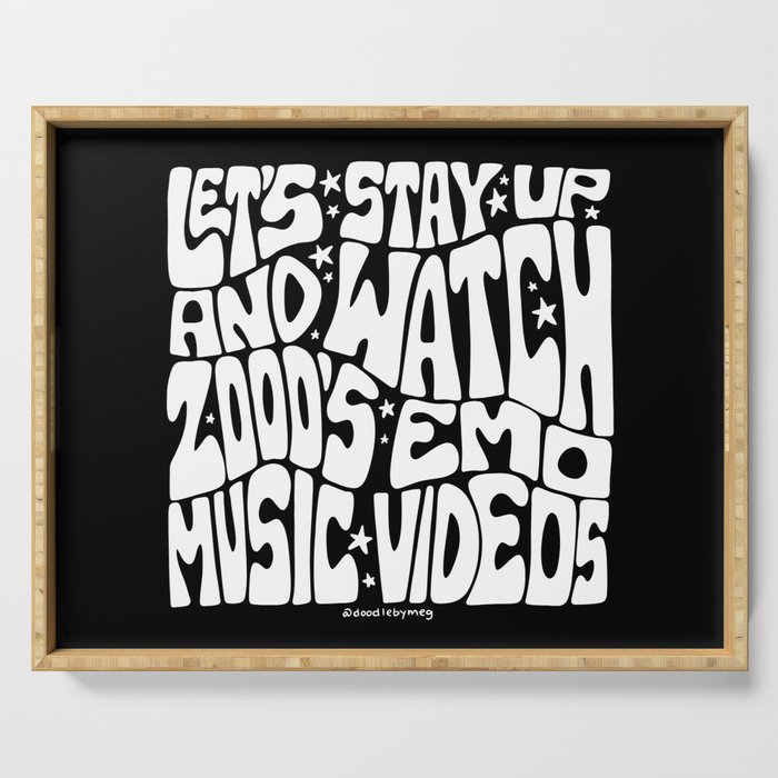 2000's Emo Music Video Serving Tray