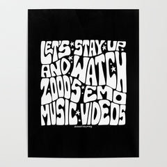 2000's Emo Music Video Poster