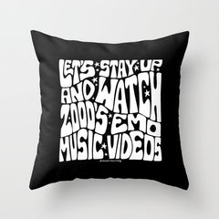 2000's Emo Music Video Throw Pillow